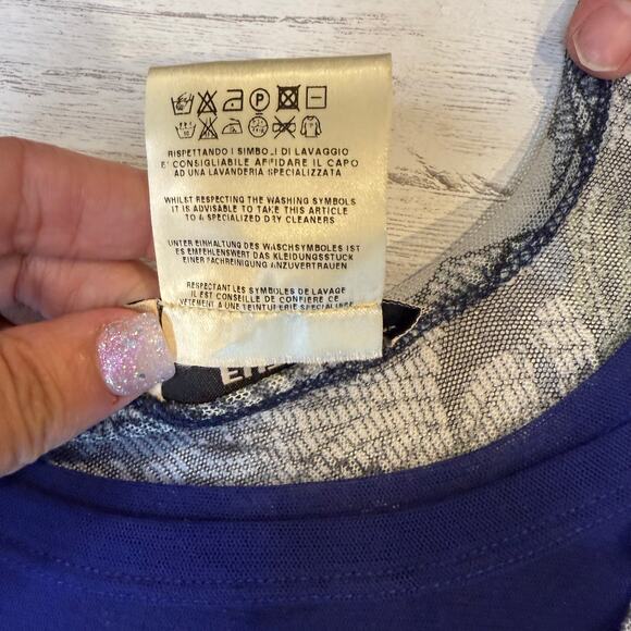 Fuzzi small snake print blue black dress midi Italy glam whimsygoth lace luxury - Picture 5 of 8